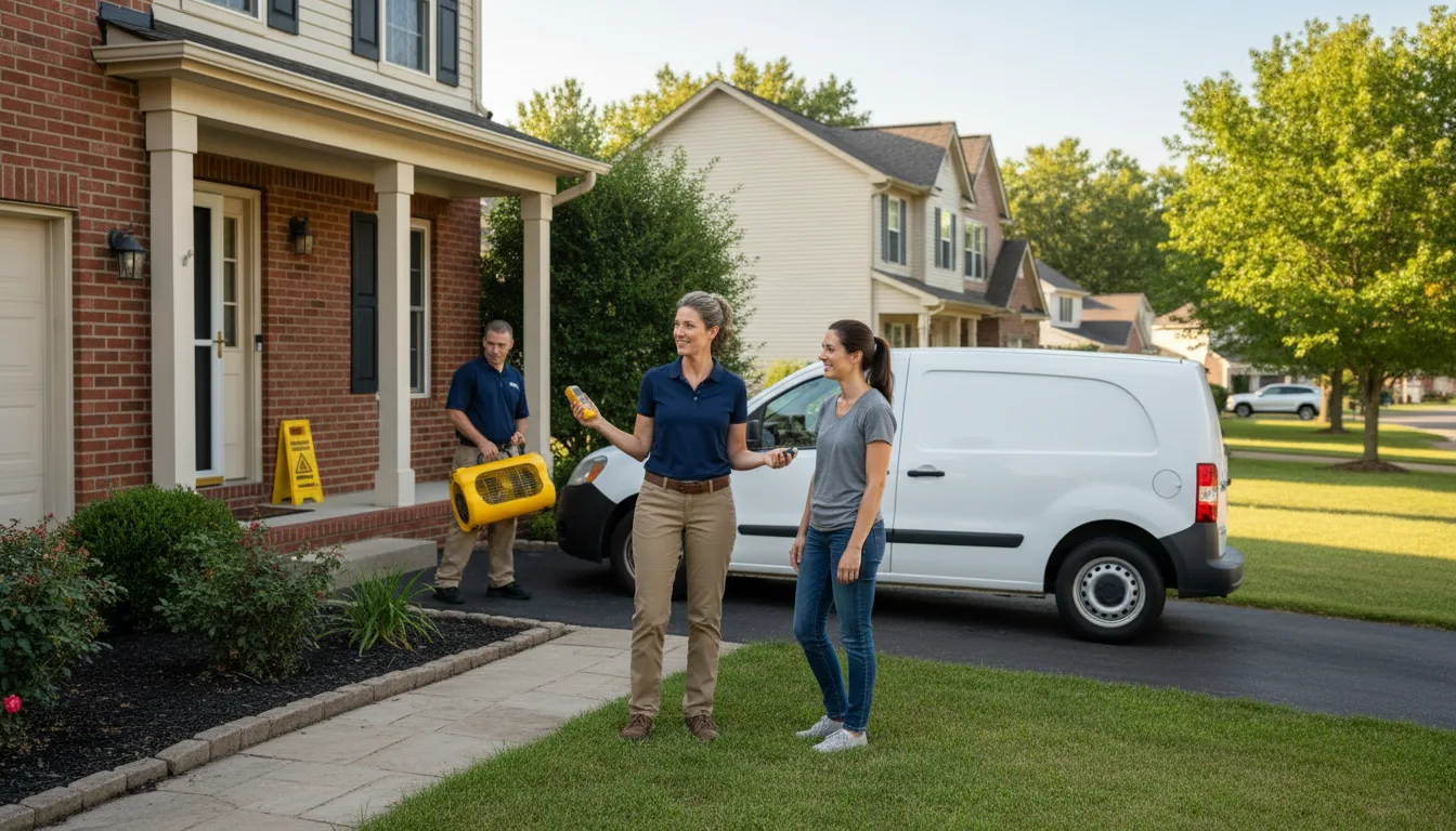 Residential water damage restoration in Duncan, NE
